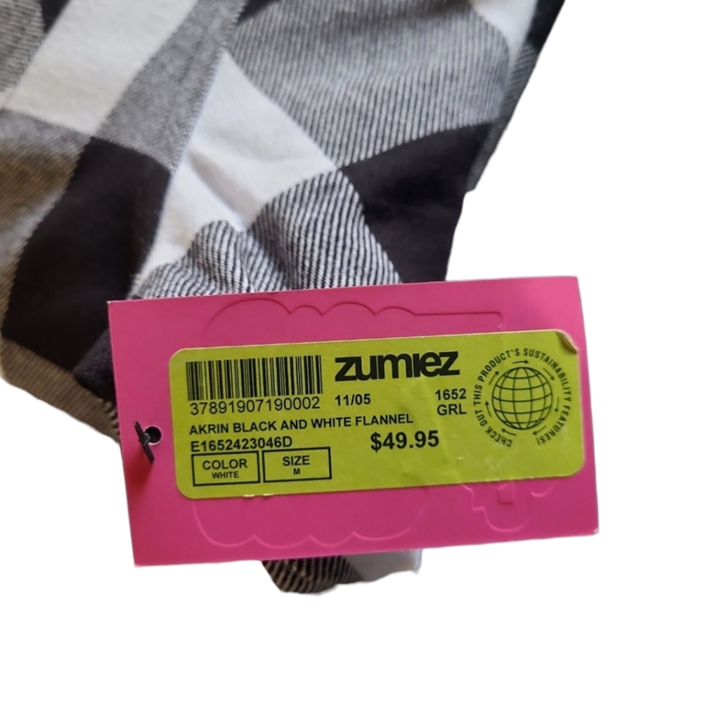 Women's Empyre Brand Heavy Weight Organic Cotton Plaid Flannel Unisex Medium - Picture 8 of 12